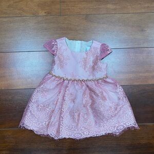 Girls Pink / Floral Dress - 3 to 6 Months